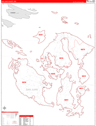 San-Juan Red Line<br>Wall Map
